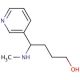 4-(N-Methylamino)-4-(3-pyridyl)butane-1-ol (CAS 59578-64-2) - chemical structure image