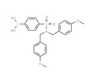 4-(N,N-Bis(4-methoxybenzyl)sulfamoyl)phenylboronic acid (CAS 913835-48-0) - chemical structure image