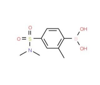 4-(N,N-Dimethylsulfamoyl)-2-methylphenylboronic acid (CAS 957034-82-1) - chemical structure image
