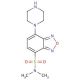 4-(N,N-Dimethylsulfamoyl)-7-piperazino-benzofurazan (CAS 139332-64-2) - chemical structure image