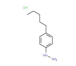 4-n-Pentylphenylhydrazine hydrochloride (CAS 849021-13-2) - chemical structure image