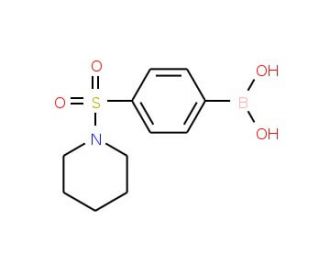 4-(N-Piperidinylsulphonamido)benzeneboronic acid (CAS 486422-58-6) - chemical structure image