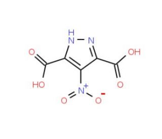 4-Nitro-1H-pyrazole-3,5-dicarboxylic acid (CAS 62078-43-7) - chemical structure image