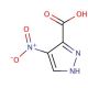 4-Nitro-3-pyrazolecarboxylic acid (CAS 5334-40-7) - chemical structure image