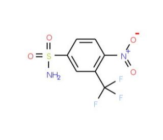 4-Nitro-3-(trifluoromethyl)benzenesulphonamide (CAS 21988-05-6) - chemical structure image