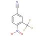4-Nitro-3-(trifluoromethyl)benzonitrile (CAS 320-36-5) - chemical structure image