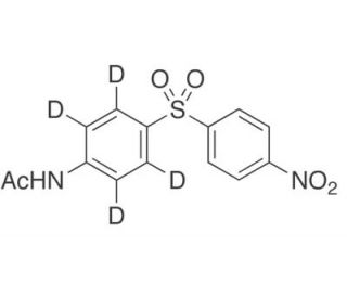 4-Nitro-4&prime;-acetylaminodiphenyl-d4 sulfone - chemical structure image