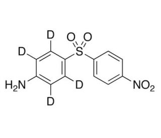 4-Nitro-4&prime;-aminodiphenyl-d4 sulfone - chemical structure image