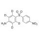 4-Nitro-4′-aminodiphenyl-d4 sulfone - chemical structure image