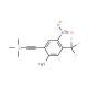 4-Nitro-5-(trifluoromethyl)-2-[2-(trimethylsilyl)ethynyl]phenylamine - chemical structure image