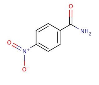 4-Nitrobenzamide (CAS 619-80-7) - chemical structure image