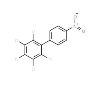 4-Nitrobiphenyl-2&prime;,3&prime;,4&prime;,5&prime;,6&prime;-d5 (CAS 64421-02-9) - chemical structure image