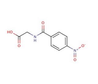 4-Nitrohippuric acid (CAS 2645-07-0) - chemical structure image