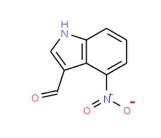 4-Nitroindole-3-carboxaldehyde (CAS 10553-11-4) - chemical structure image