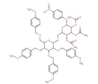 4-Nitrophenyl 2,3,4-Tri-O-acetyl-6-O-(2&prime;,3&prime;,4&prime;,6&prime;-tetra-O-4-methoxybenzyl-&alpha;-D-glucopyranosyl)-&alpha;-D-glucopyranoside - chemical