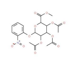 4-Nitrophenyl 2,3,4-tri-O-acetyl-b-D-glucuronide methyl ester (CAS 18472-49-6) - chemical structure image