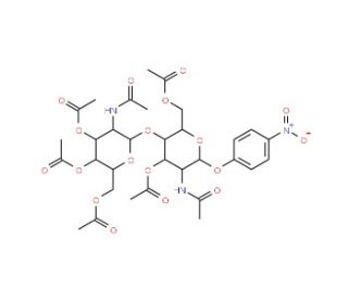 4-Nitrophenyl 2-Acetamido-4,6-di-O-acetyl-3-O-(2-acetamido-3,4,6-tri-O-acetyl-&beta;-D-glucopyranosyl)-&alpha;-D-galactopyranoside - che