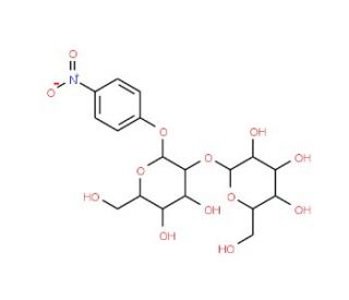 4-Nitrophenyl 2-O-(a-D-mannopyranosyl)-a-D-mannopyranoside (CAS 68462-57-7) - chemical structure image