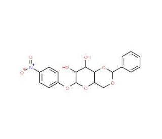 4-Nitrophenyl 4,6-O-Benzylidene-&alpha;-D-mannopyranoside (CAS 58056-41-0) - chemical structure image