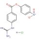 4-Nitrophenyl 4-guanidinobenzoate hydrochloride (CAS 19135-17-2) - chemical structure image