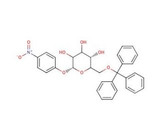 4-Nitrophenyl 6-O-Trityl-&alpha;-D-glucopyranoside - chemical structure image