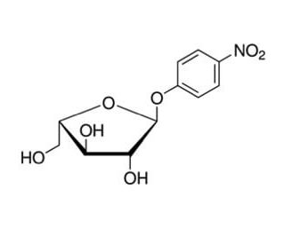 4-Nitrophenyl &alpha;-L-arabinofuranoside (CAS 6892-58-6) - chemical structure image