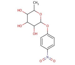 4-Nitrophenyl &alpha;-L-rhamnopyranoside (CAS 18918-31-5) - chemical structure image