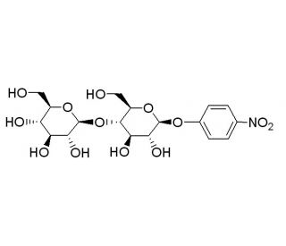4-Nitrophenyl &beta;-D-cellobioside (CAS 3482-57-3) - chemical structure image