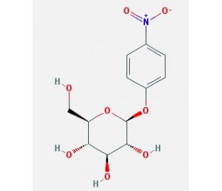 4-Nitrophenyl-&beta;-D- glucopyranoside (CAS 2492-87-7) - chemical structure image