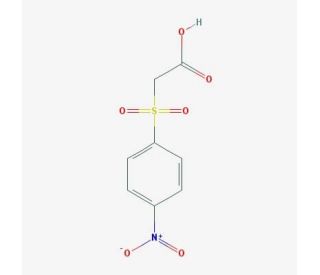 [(4-nitrophenyl)sulfonyl]acetic acid (CAS 3937-94-8) - chemical structure image