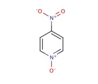 4-Nitropyridine N-oxide (CAS 1124-33-0) - chemical structure image