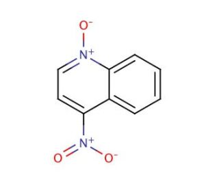 4-Nitroquinoline N-oxide (CAS 56-57-5) - chemical structure image