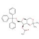 4-O-Acetyl-2,5-anhydro-1,3-O-isopropylidene-6-trityl-D-glucitol (CAS 65729-83-1) - chemical structure image