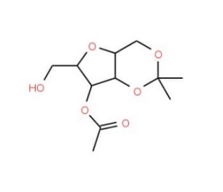 4-O-Acetyl-2,5-anhydro-1,3-O-isopropylidene-D-glucitol (CAS 70128-28-8) - chemical structure image
