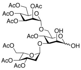 4-O-Acetyl-3,6-di-O-(2,3,4,6-tetra-O-acetyl-&alpha;-D-mannopyranosyl)-D-mannopyranose - chemical structure image