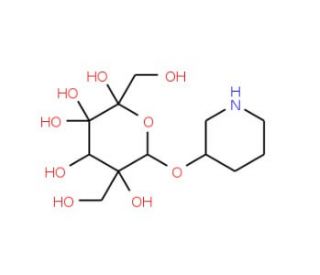 4-O-&alpha;-D-Glucopyranosylmoranoline (CAS 80312-32-9) - chemical structure image