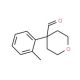 4-(o-Tolyl)tetrahydro-2H-pyran-4-carboxaldehyde - chemical structure image