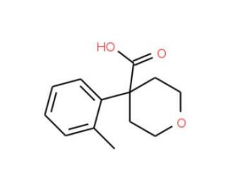4-o-Tolyl-tetrahydro-pyran-4-carboxylic acid (CAS 3648-77-9) - chemical structure image