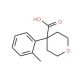 4-o-Tolyl-tetrahydro-pyran-4-carboxylic acid (CAS 3648-77-9) - chemical structure image