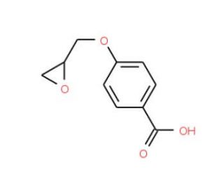 4-(Oxiran-2-ylmethoxy)benzoic acid (CAS 35217-95-9) - chemical structure image