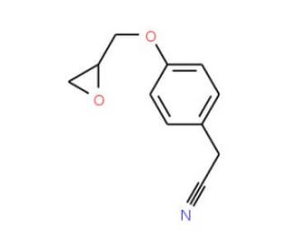 [4-(oxiran-2-ylmethoxy)phenyl]acetonitrile - chemical structure image