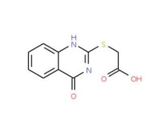 [(4-Oxo-1,4-dihydroquinazolin-2-yl)thio]-acetic acid - chemical structure image