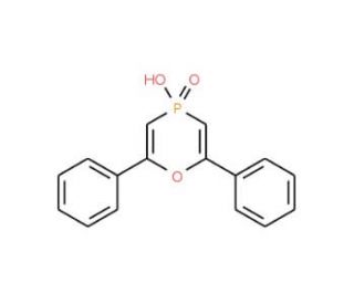 4-Oxo-2,6-diphenyl-4H-4lambda*5*-[1,4]oxaphosphinin-4-ol (CAS 56153-45-8) - chemical structure image