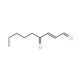 4-Oxo-2-nonenal (CAS 103560-62-9) - chemical structure image