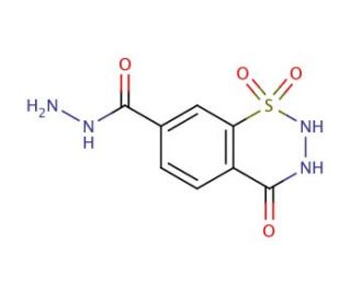 4-oxo-3,4-dihydro-2H-1,2,3-benzothiadiazine-7-carbohydrazide 1,1-dioxide - chemical structure image