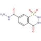 4-oxo-3,4-dihydro-2H-1,2,3-benzothiadiazine-7-carbohydrazide 1,1-dioxide - chemical structure image