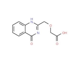 [(4-oxo-3,4-dihydroquinazolin-2-yl)methoxy]acetic acid (CAS 943087-94-3) - chemical structure image