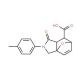 4-Oxo-3-p-tolyl-10-oxa-3-aza-tricyclo[5.2.1.0*1,5*]dec-8-ene-6-carboxylic acid (CAS 14261-91-7) - chemical structure image