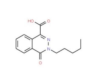 4-Oxo-3-pentyl-3,4-dihydro-phthalazine-1-carboxylic acid - chemical structure image