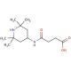 4-Oxo-4-[(2,2,6,6-tetramethylpiperidin-4-yl)amino]butanoic acid - chemical structure image